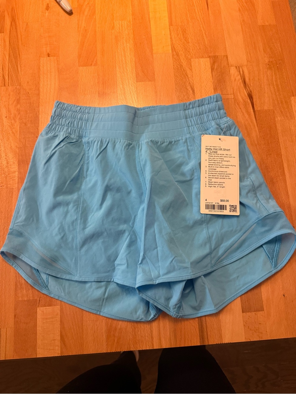 lululemon Hotty Hot HR Blue Women's Running Shorts NWT